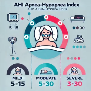 AHI Apnea-Hypopnea Index scale